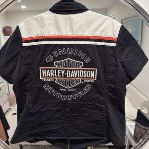 Harley Davidson vintage zip up shirt
Size  1w